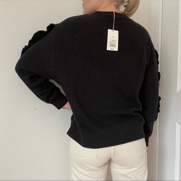 *a new day*  Ruffle Trim Long Sleeve Knit Top - Picture 8 of 10